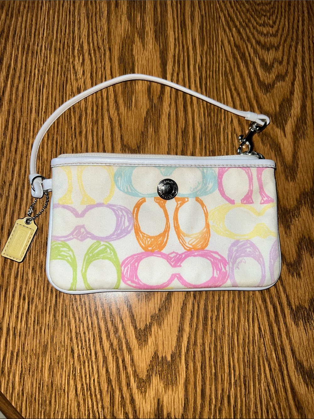 Coach Vintage Pastel Wristlet